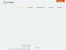 Tablet Screenshot of newsagitarius.com